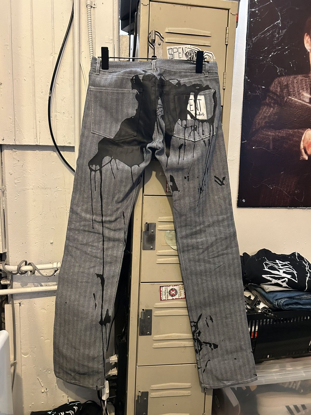 Other Paint spill pin stripe pants Size US 30 / EU 46 - 2 Thumbnail