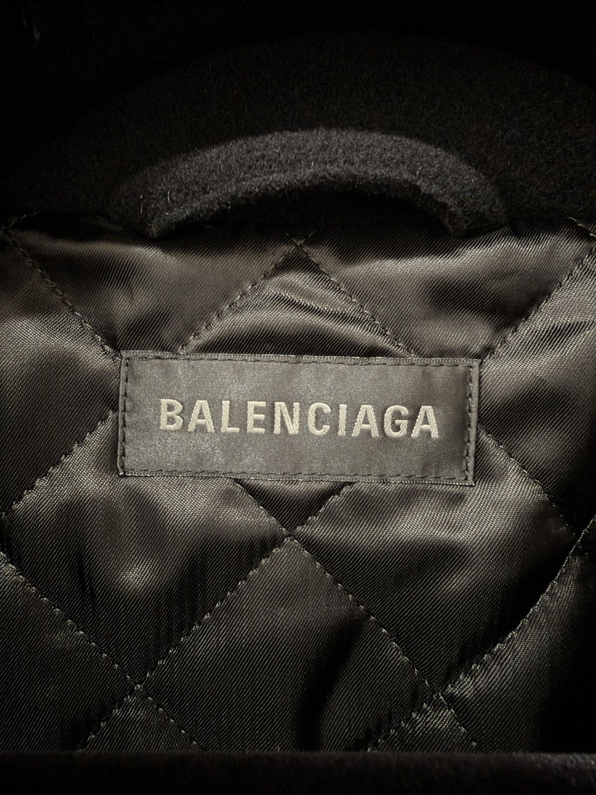 Balenciaga Balenciaga Logo Virgin Wool Fleece Zip-Up Sweatshirt Size US L / EU 52-54 / 3 - 3 Thumbnail