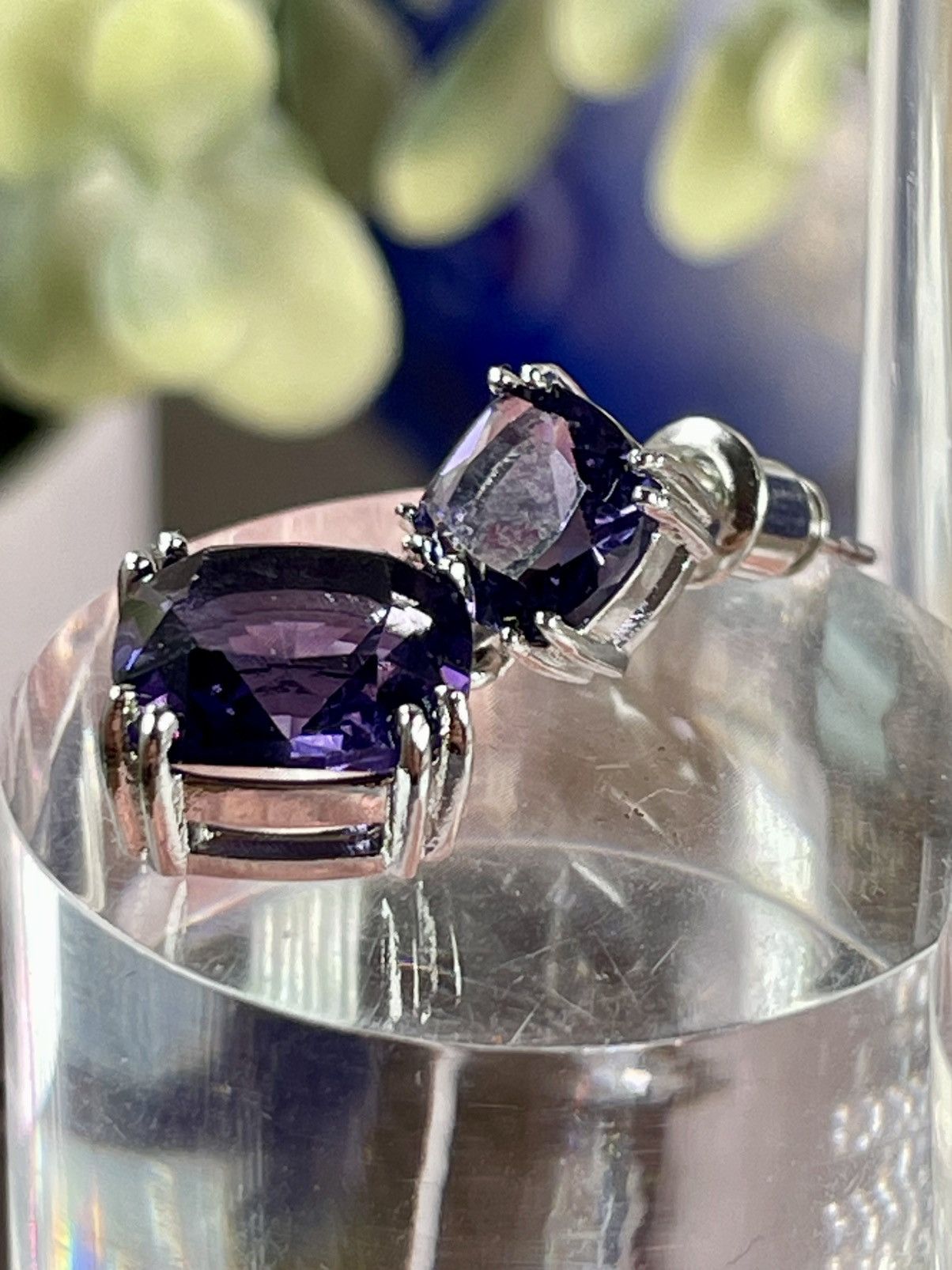 Other Genuine Amethyst 14CT Earrings 925 Silver Size ONE SIZE - 4 Thumbnail