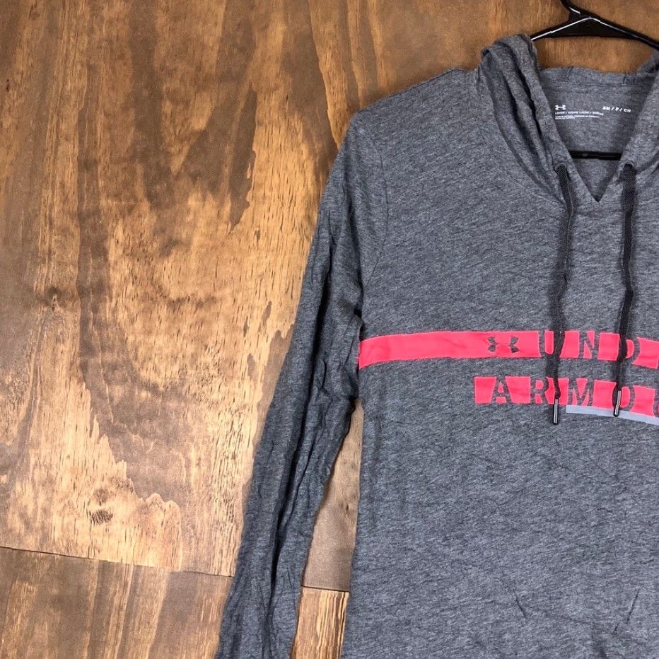 Under Armour Under Armour Womens Sweatshirt Gray Long Sleeve Loose Hooded Small Crew Neck Pullover Athletic Jersey S Ladies Size S / US 4 / IT 40 - 3 Thumbnail