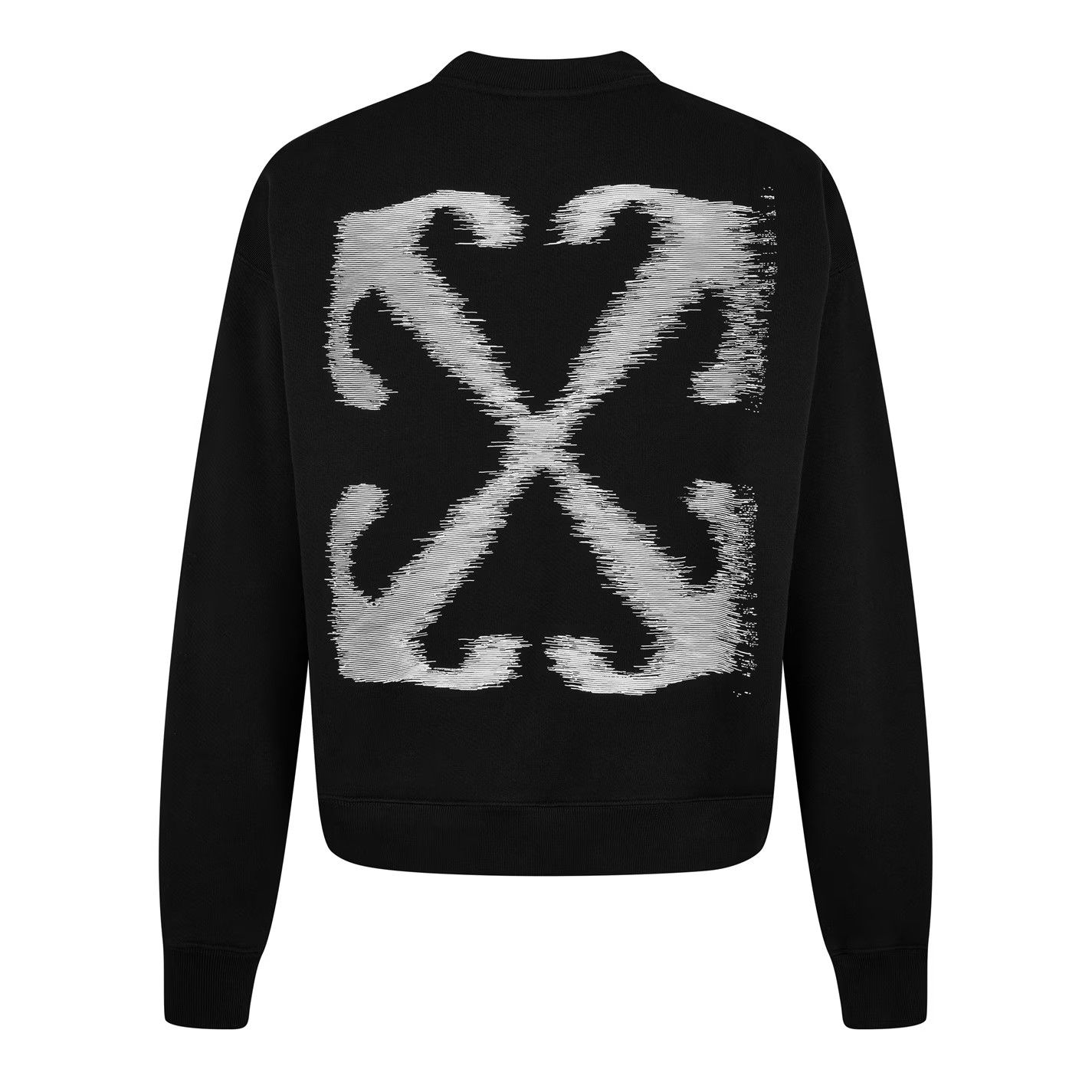 Off-White o1g2r1mq0226 Arrow Crew Sweatshirt In Black Size US M / EU 48-50 / 2 - 2 Thumbnail