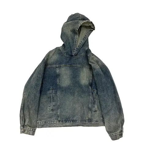 Jean Yukiko x Kaori Stylish Oversized Denim Hoodie Jacket Size US M / EU 48-50 / 2 - 2 Thumbnail