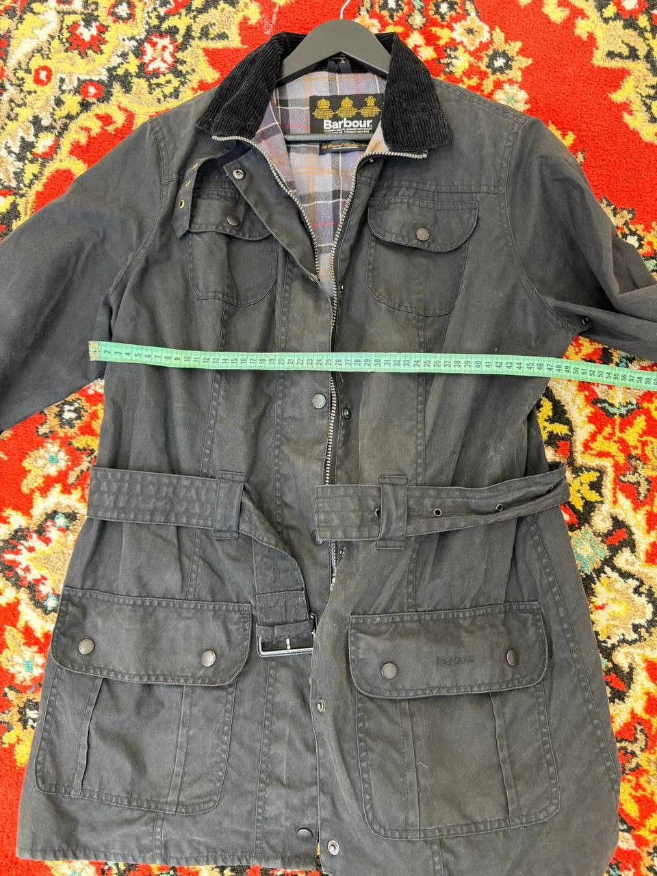 Barbour Barbour International Waxed Quilted Belted Jacket! Size - M! Size US M / EU 48-50 / 2 - 18 Thumbnail
