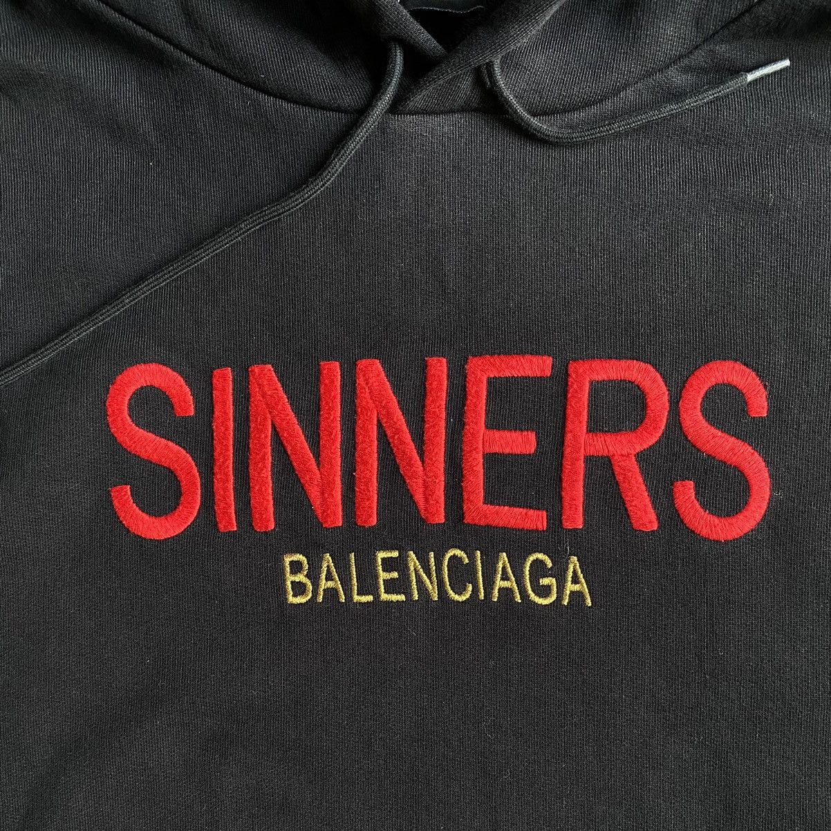 Balenciaga Balenciaga Sinner Oversize Hoodie Size US S / EU 44-46 / 1 - 3 Thumbnail