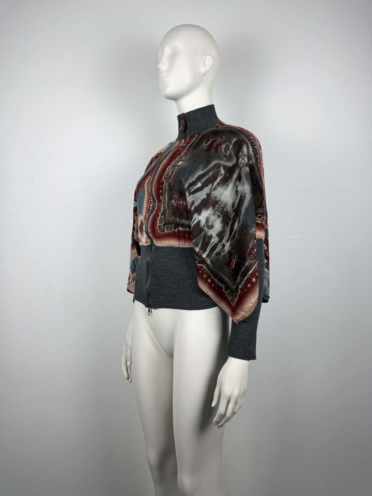 Jean Paul Gaultier Jean Paul Gaultier 1998 Native X-Ray Print Poncho Jacket Size S / US 4 / IT 40 - 4 Thumbnail