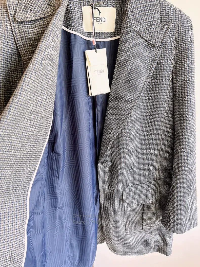 Fendi Fendi Show model tweed coat Size S / US 4 / IT 40 - 5 Thumbnail