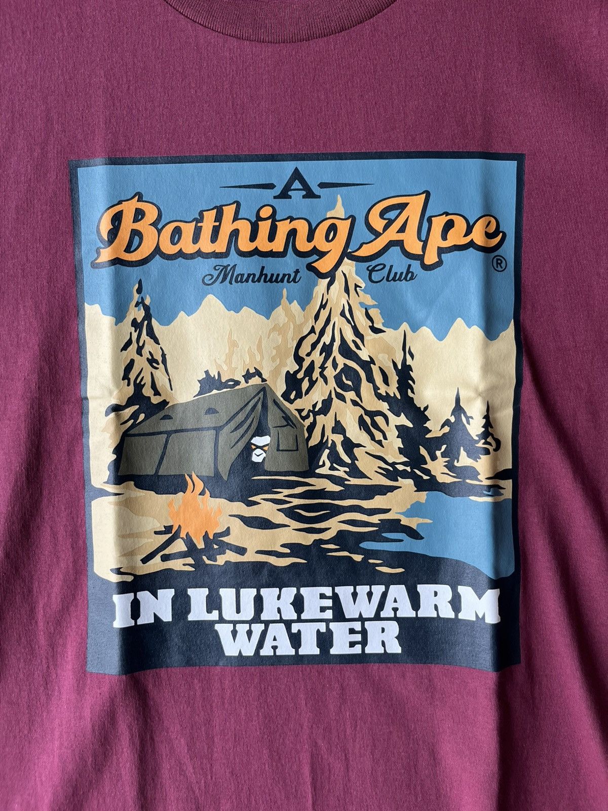 Bape BRAND NEW BAPE BASE CAMP TEE “BURGUNDY” SIZE L Size US L / EU 52-54 / 3 - 5 Thumbnail