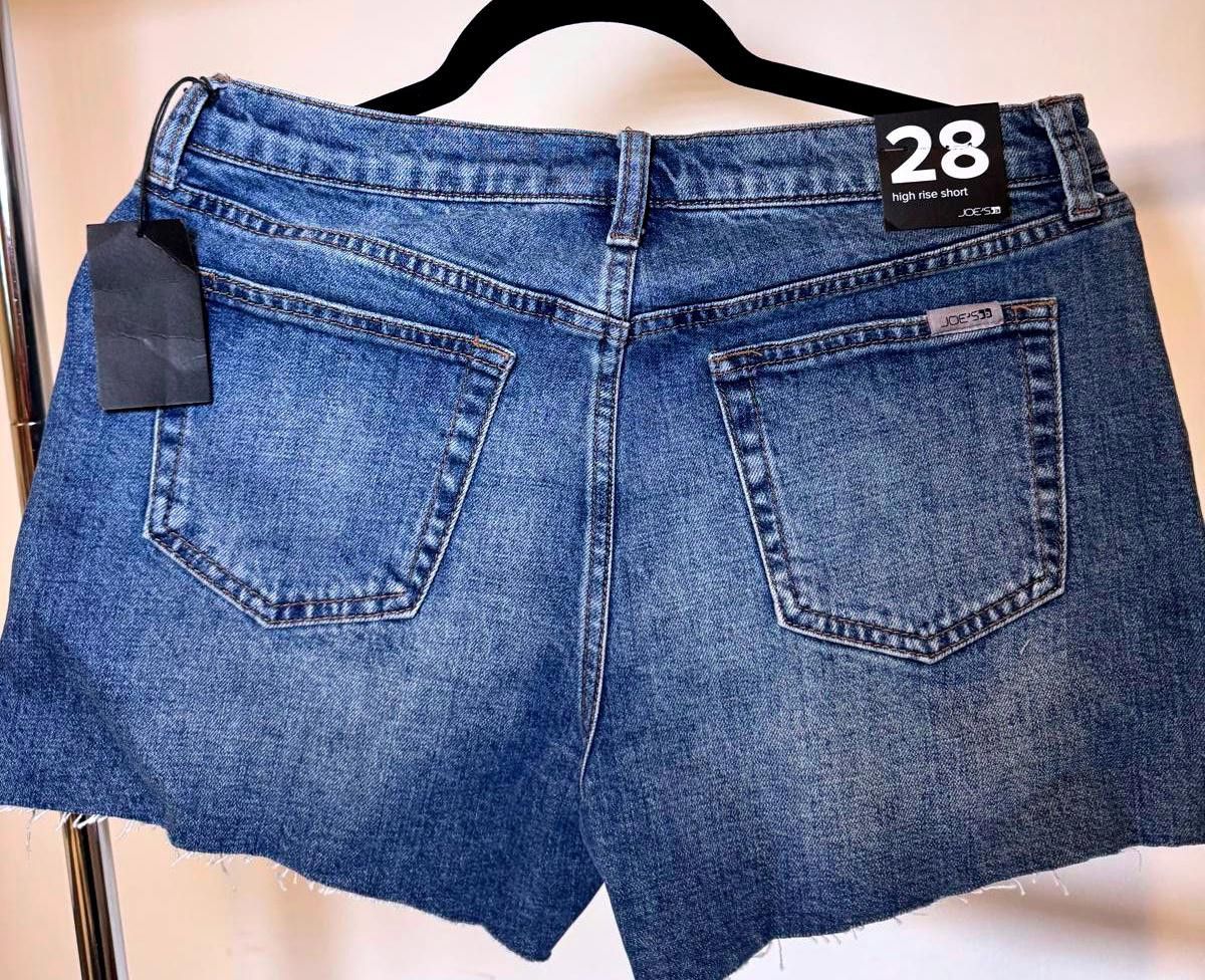 Designer Joe's High Rise Denim Shorts Size 28 Size 28" / US 6 / IT 42 - 2 Thumbnail