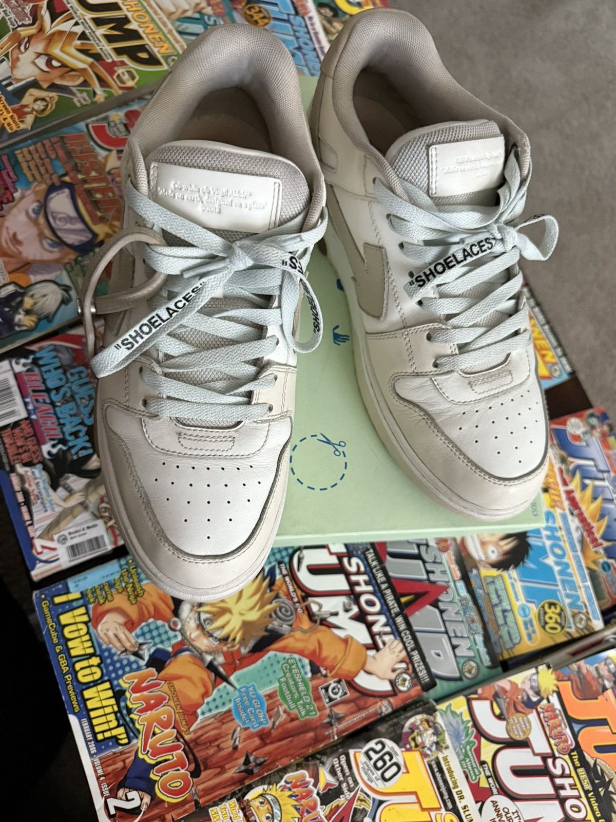 Off-White OFF-WHITE OUT OF OFFICE CREAM SNEAKERS w/ BOX Size US 10 / EU 43 - 4 Thumbnail