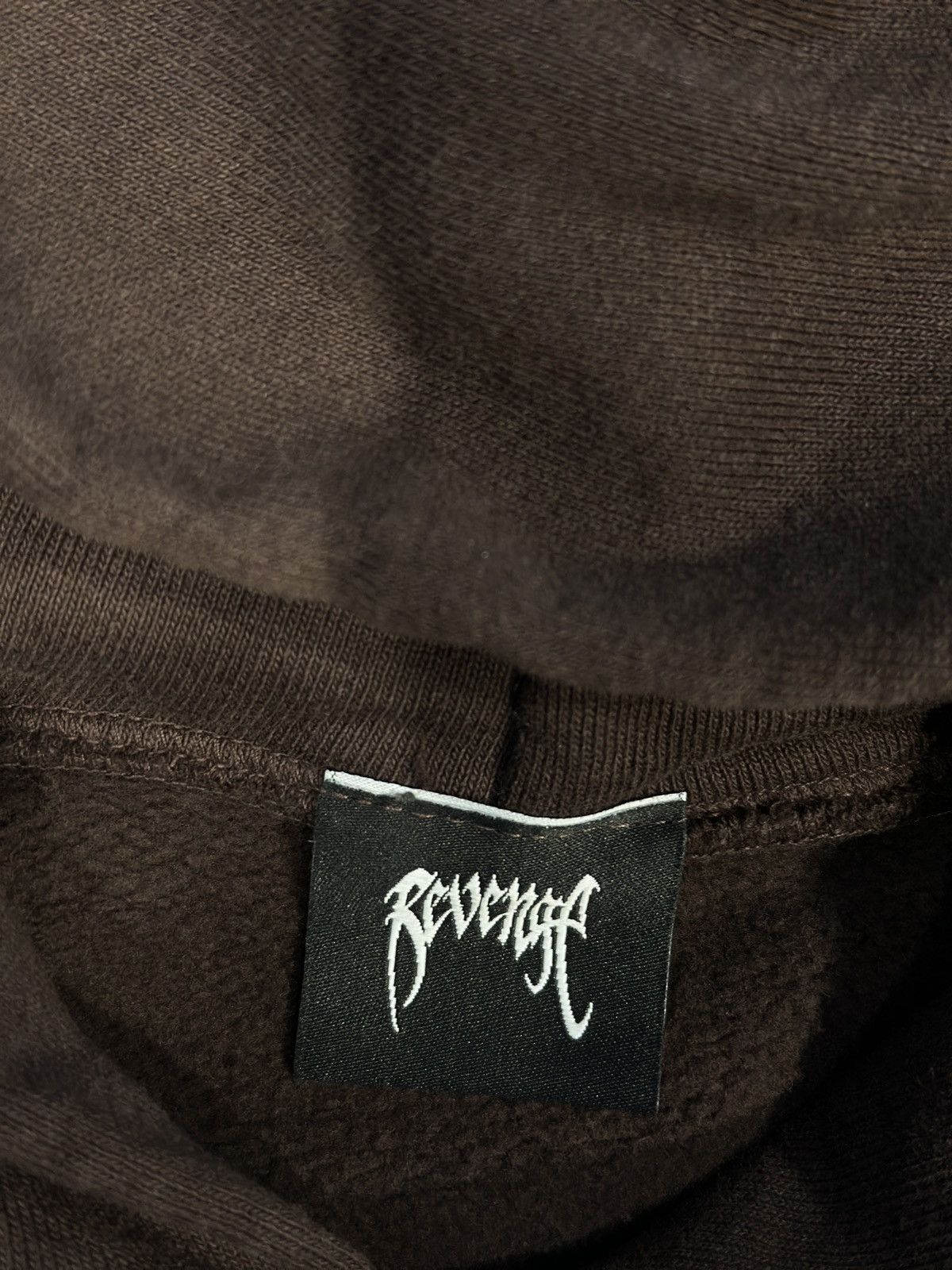 REVENGE SKELETON ANGEL HOODIE BROWN