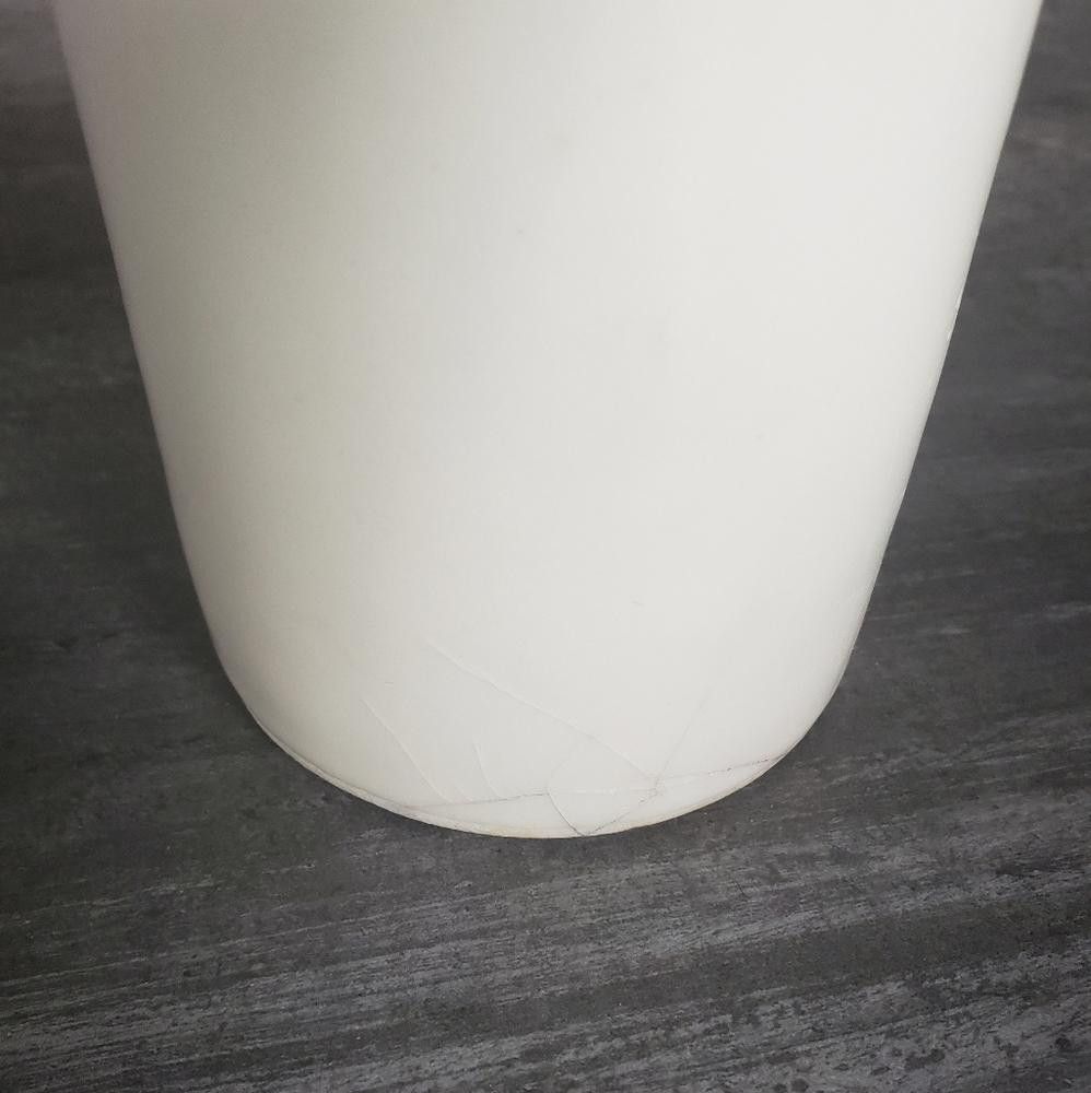Designer White Vintage Sara Lund Double Face 1990 Vase Size ONE SIZE - 3 Thumbnail