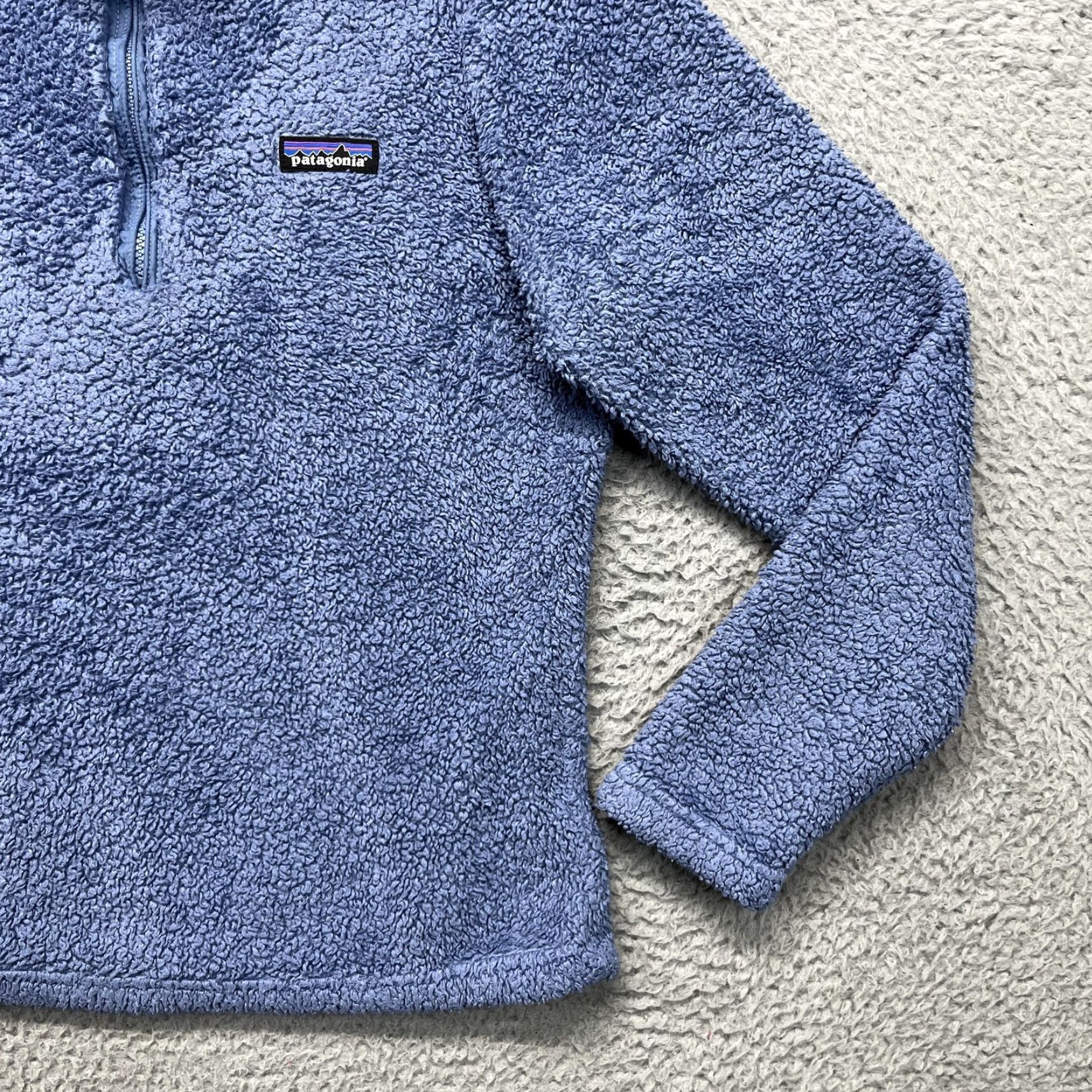 Patagonia Patagonia Los Gatos 1/4-Zip Pullover Jacket Womens Medium Blue Fleece Sherpa Size M / US 6-8 / IT 42-44 - 5 Thumbnail