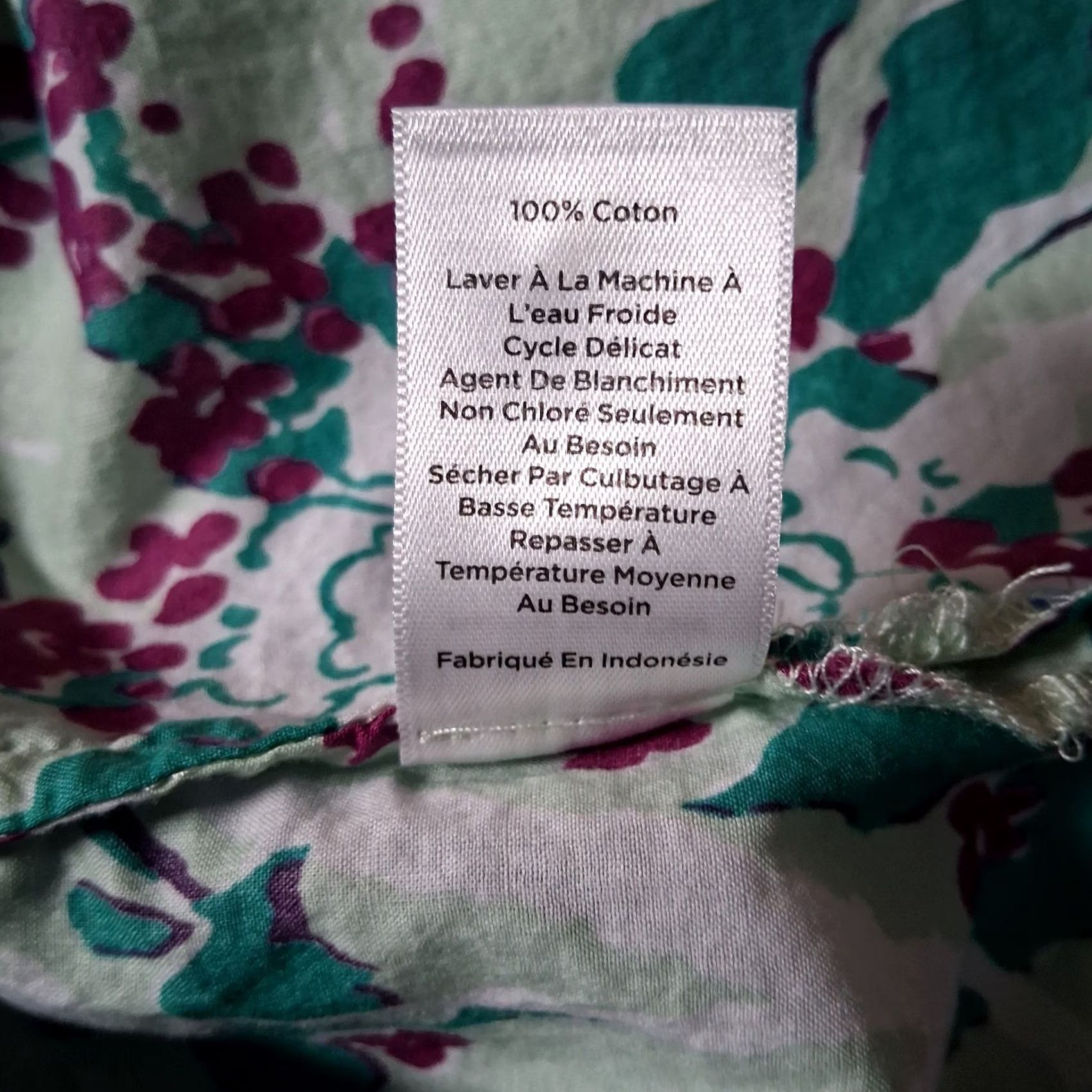 Talbots Talbots Blouse 1X Blue Purple Floral Sleeveless Ruffle V-Neck Pullover Shirt Women Plus Size Size XL / US 12-14 / IT 48-50 - 7 Thumbnail