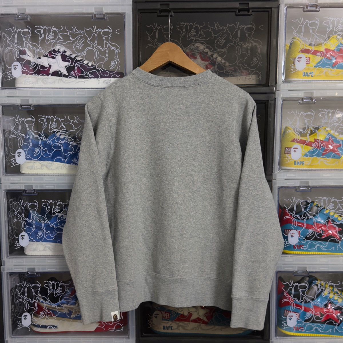 Bape Bape Target Crewneck Grey Size US S / EU 44-46 / 1 - 5 Thumbnail