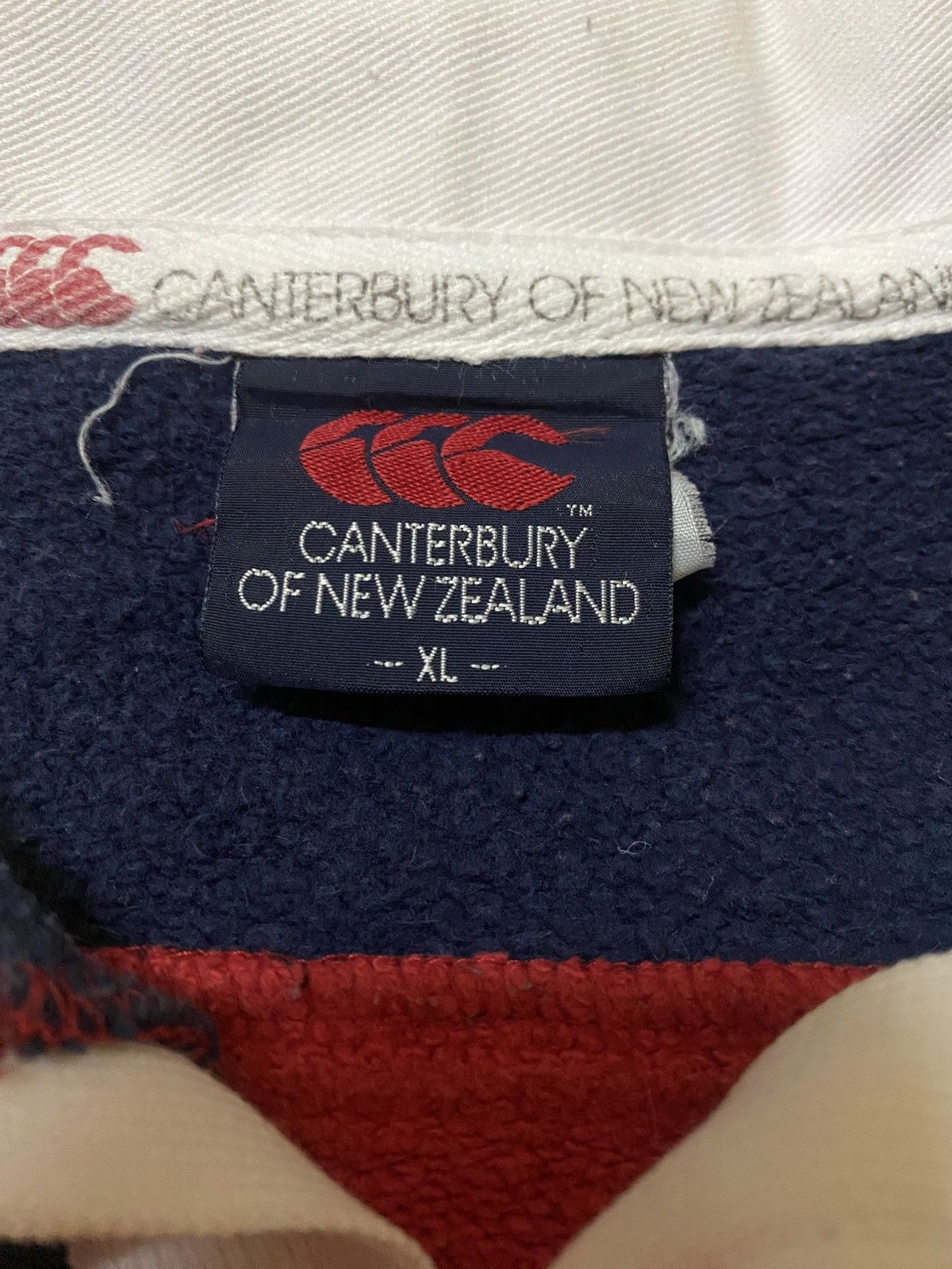 Canterbury of New Zealand Vintage 90s Canterbury Of NZ Big Spellout Polo Rugby Jersey. Size US XL / EU 56 / 4 - 10 Thumbnail