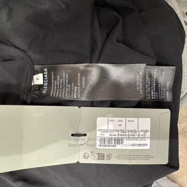 Balenciaga Balenciaga 3B Letter Dirty Distressed Short Sleeve, Seven- Size US M / EU 48-50 / 2 - 5 Thumbnail
