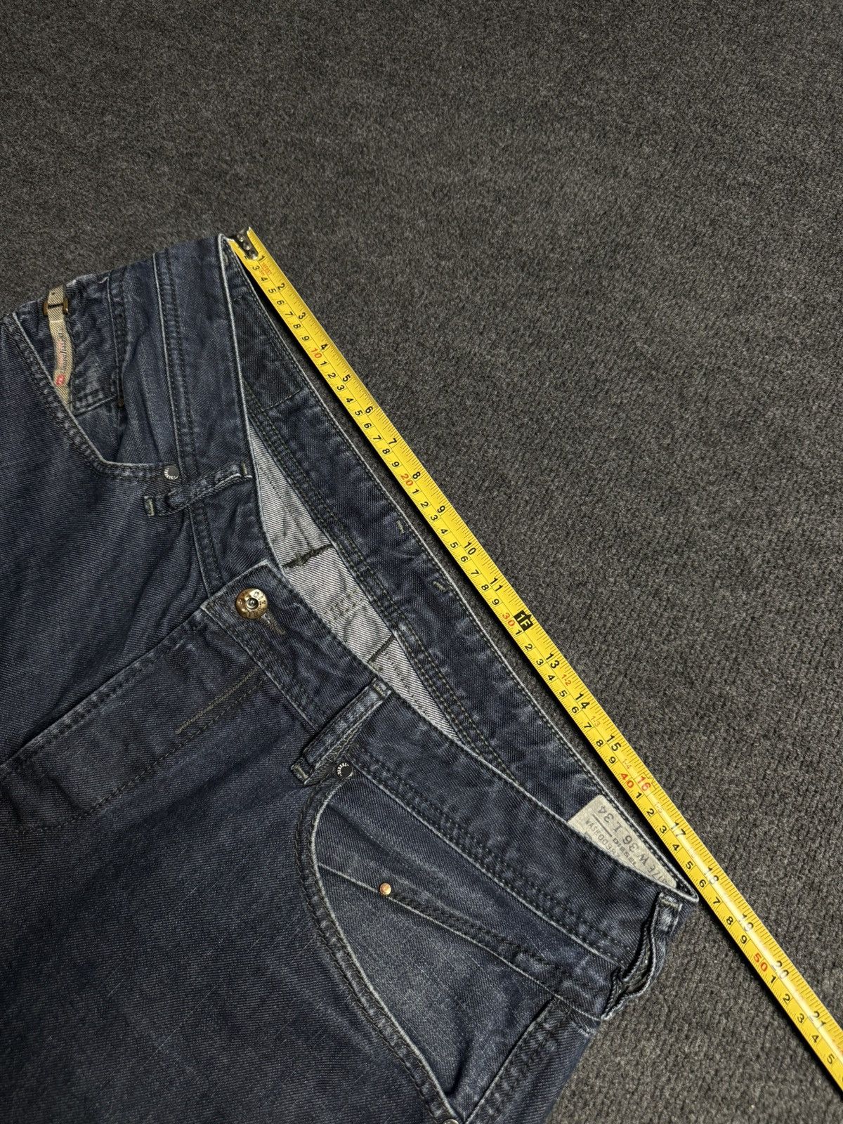 Diesel Luxury 00s Y2K Diesel Belther Regular Slim Tapered Jeans Size US 36 / EU 52 - 18 Thumbnail