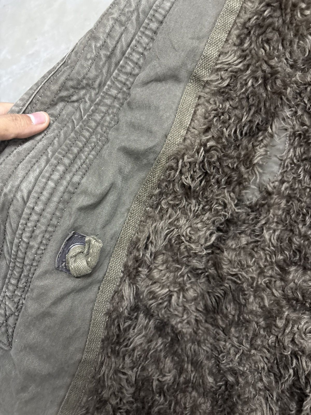 14th Addiction 💥MILITARY PARKA SHERPA LINEN HOODIE JACKET Size US S / EU 44-46 / 1 - 13 Thumbnail