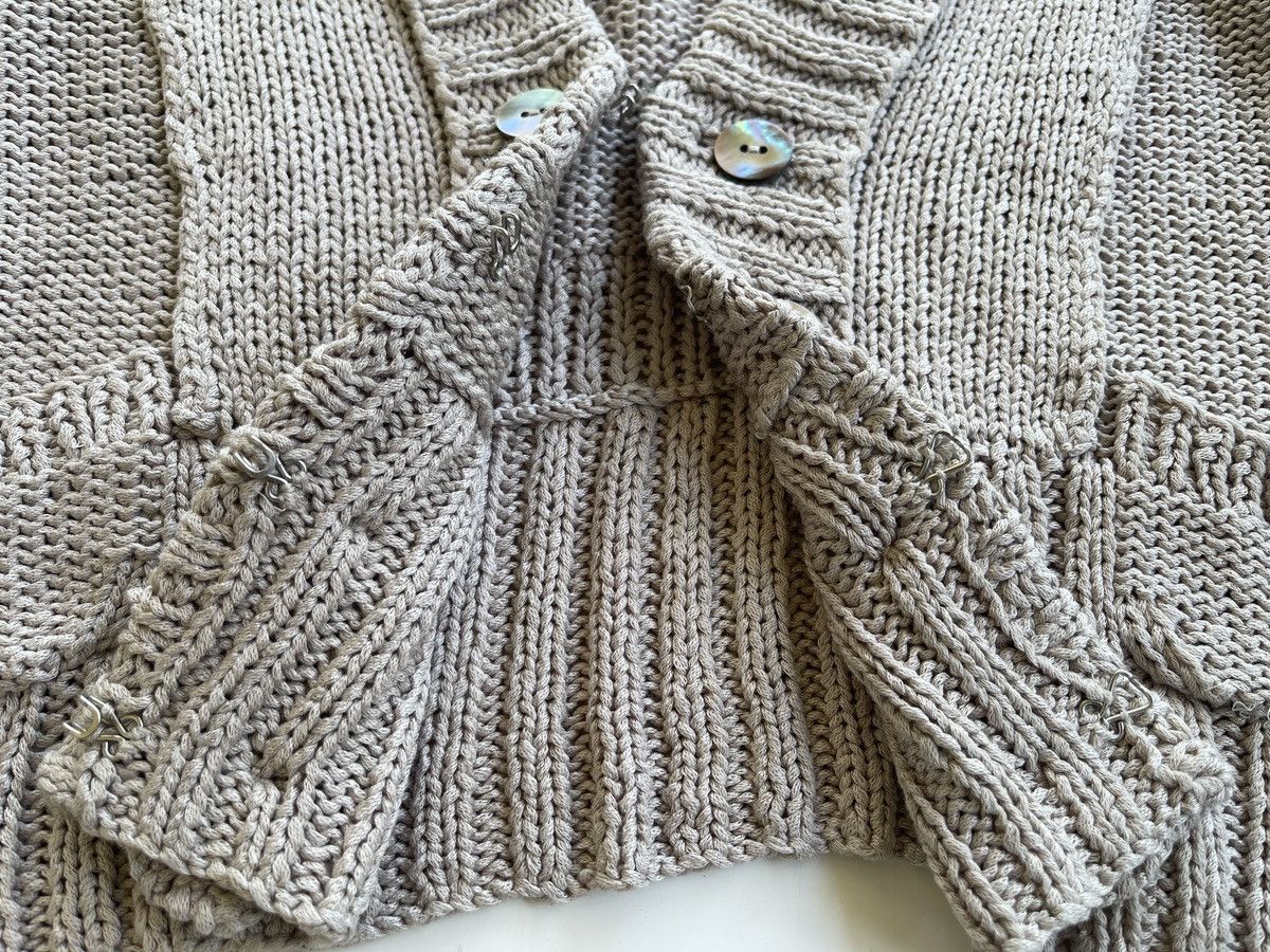 NOLLEY'S Nolleys Hand Knit Cropped Top Jacket Size XS / US 0-2 / IT 36-38 - 13 Thumbnail