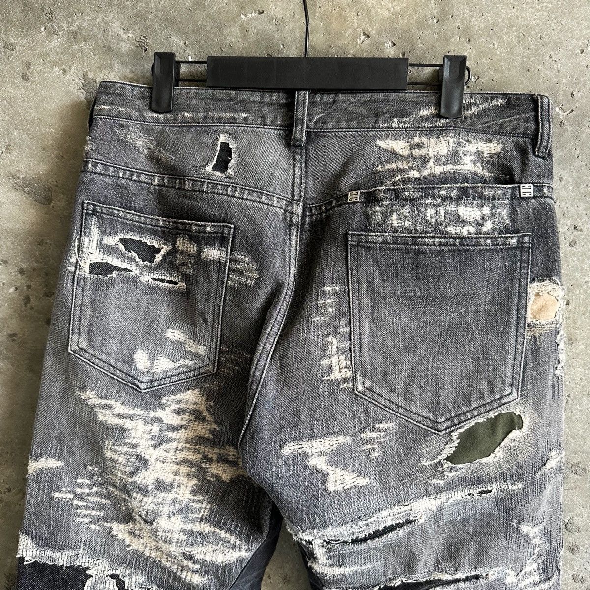 Givenchy Givenchy MMW Thrashed Moleskin Boro Repair Denim Size US 32 / EU 48 - 9 Thumbnail