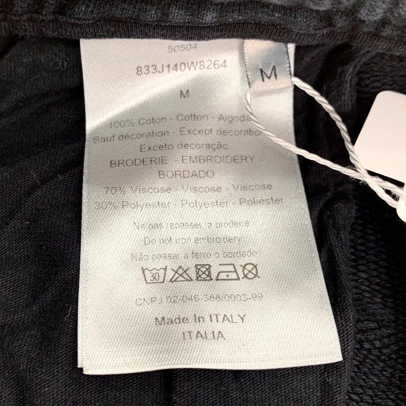 Dior Dior Size M Black logo pattern printed elastic drawstring c Size US 40 / EU 56 - 6 Thumbnail