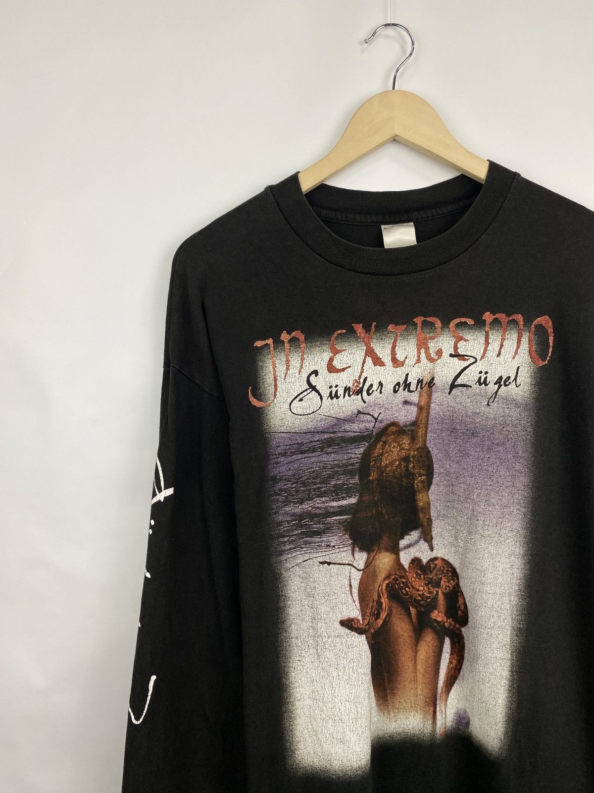 Band Tees 🇩🇪 Vintage 90s In Extremo Rock Band Germany Long Sleeve Hype Size US XL / EU 56 / 4 - 2 Thumbnail