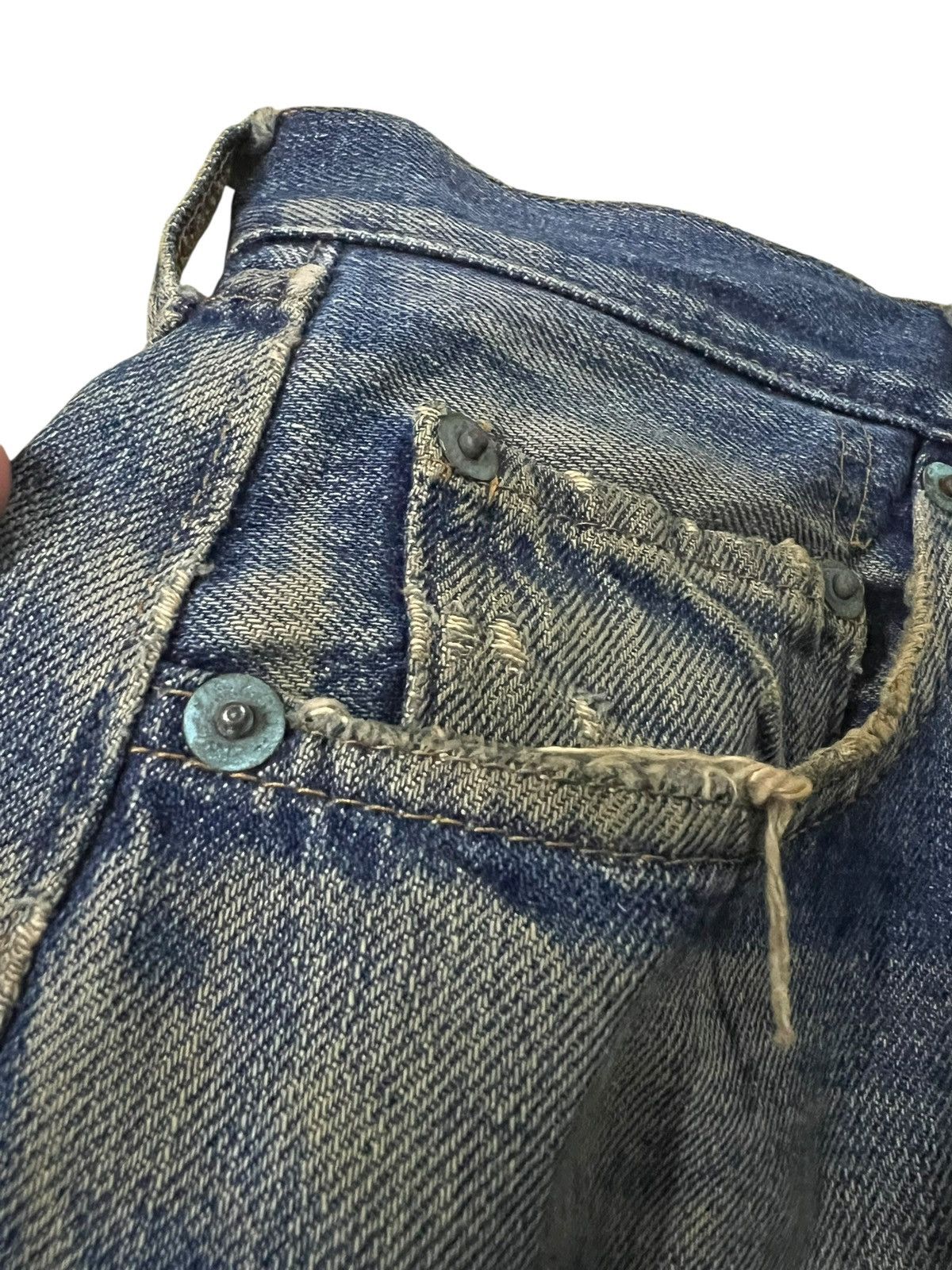 Levi's 60’s Levi’s 501 Redline #2 Selvedge Distressed Rusty Jean Size US 29 - 16 Thumbnail