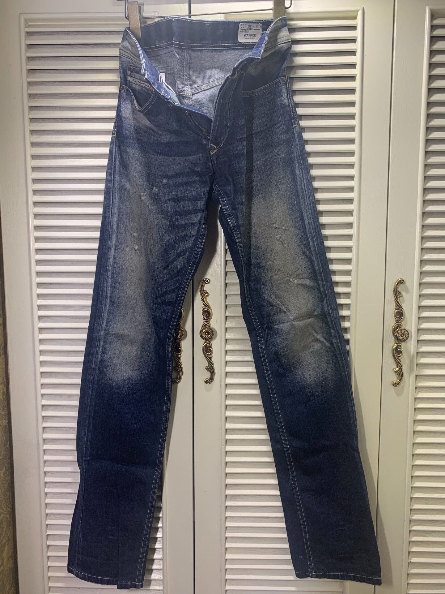 Diesel Men's Washed Vintage Gradient Jeans