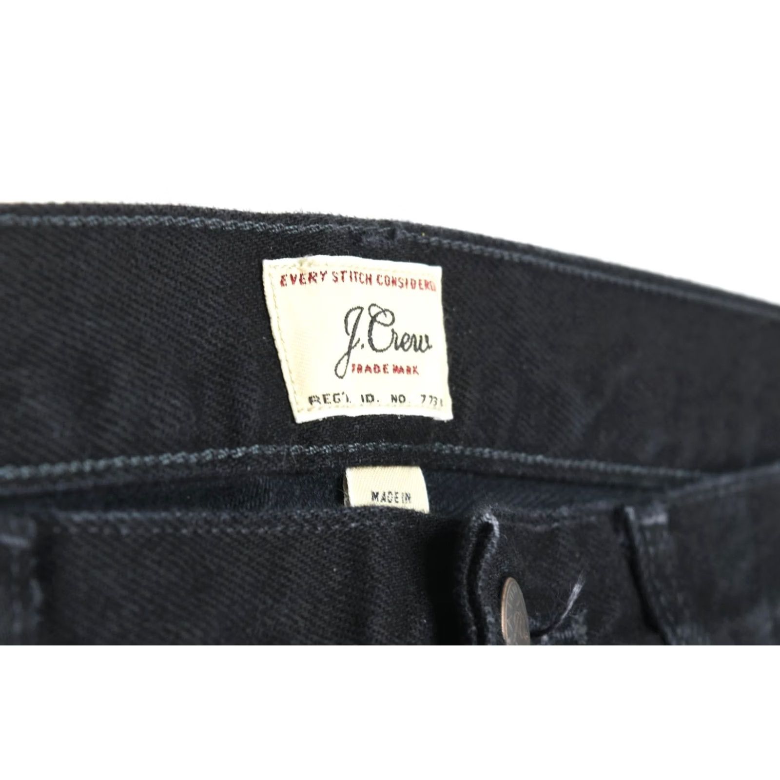 J.Crew J.CREW 770 Straight Jeans Mens 34x36 Black Slim Fit Denim Cotton Regular 5-Pocket Design Mens Size US 34 / EU 50 - 5 Thumbnail