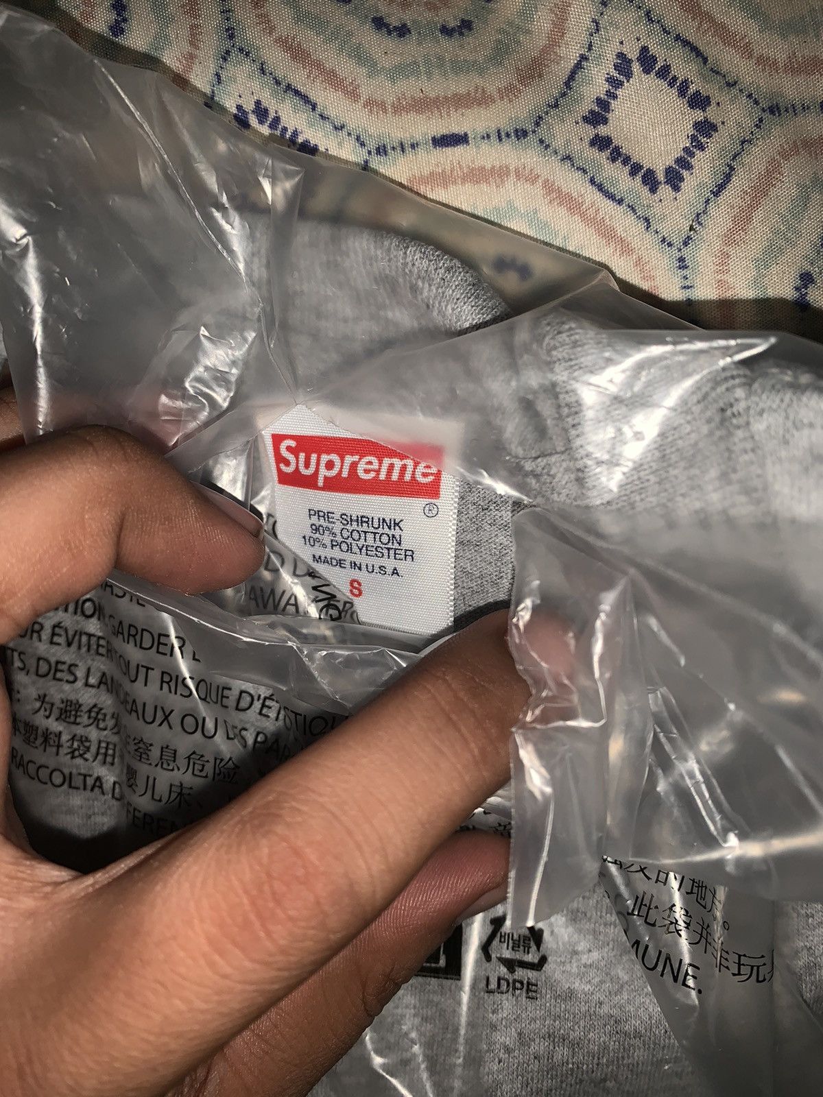 Futura × Supreme Supreme X Futura Box logo grey tee Size US S / EU 44-46 / 1 - 3 Thumbnail