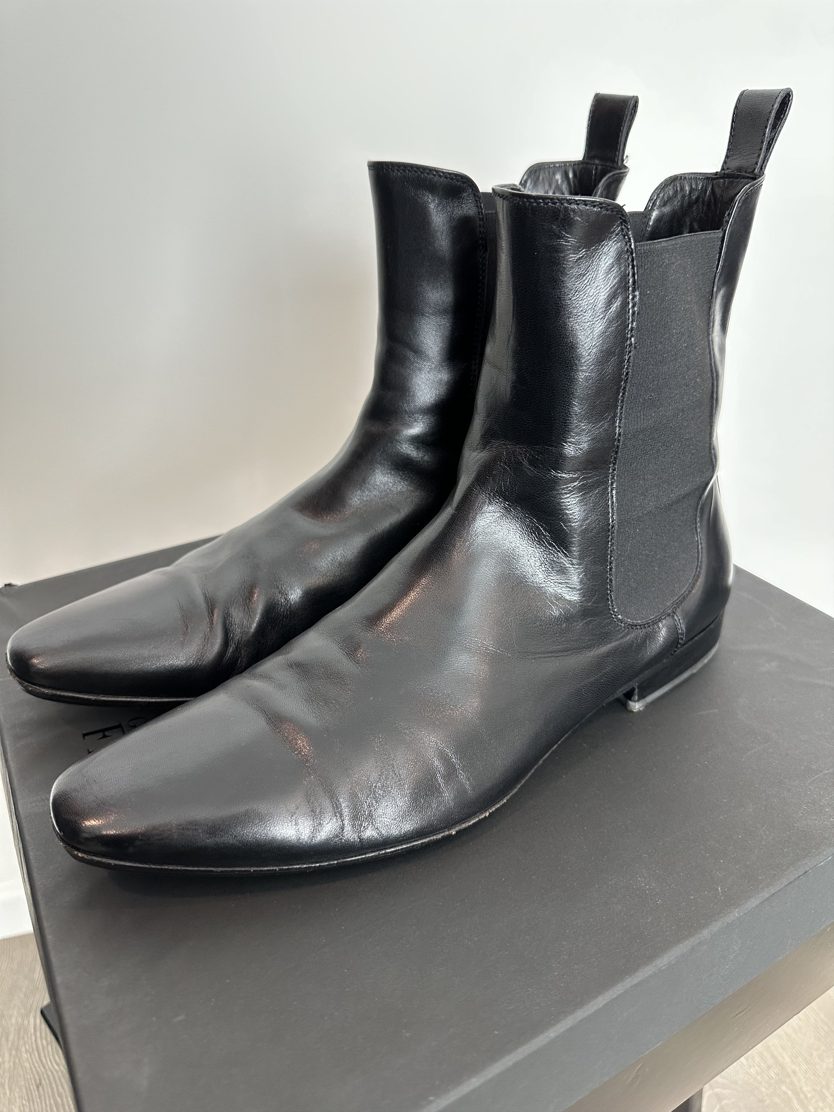 Gianfranco Ferre Ferre Black Chelsea Boots Size US 10 / EU 43 - 1 Thumbnail