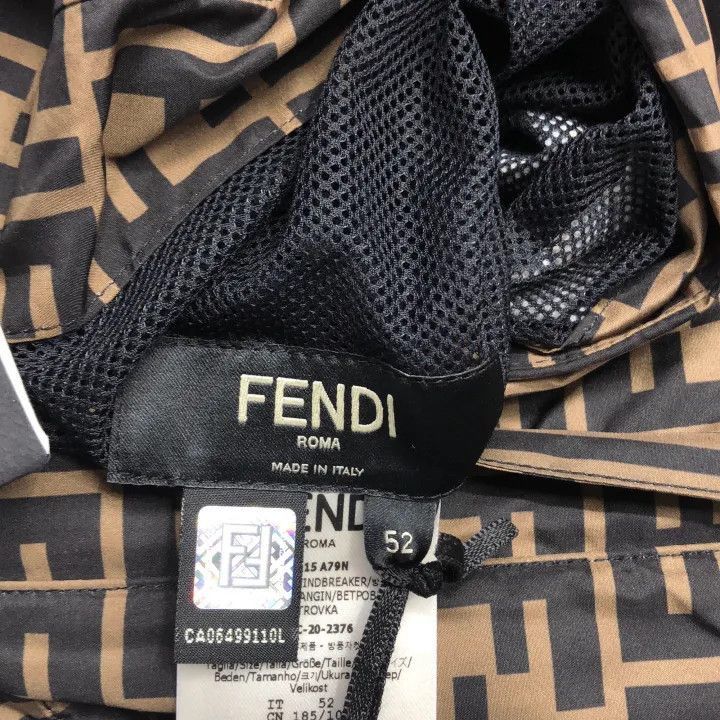 Fendi Fendi Logo Print Hooded Jacket -2507 Size US L / EU 52-54 / 3 - 3 Thumbnail