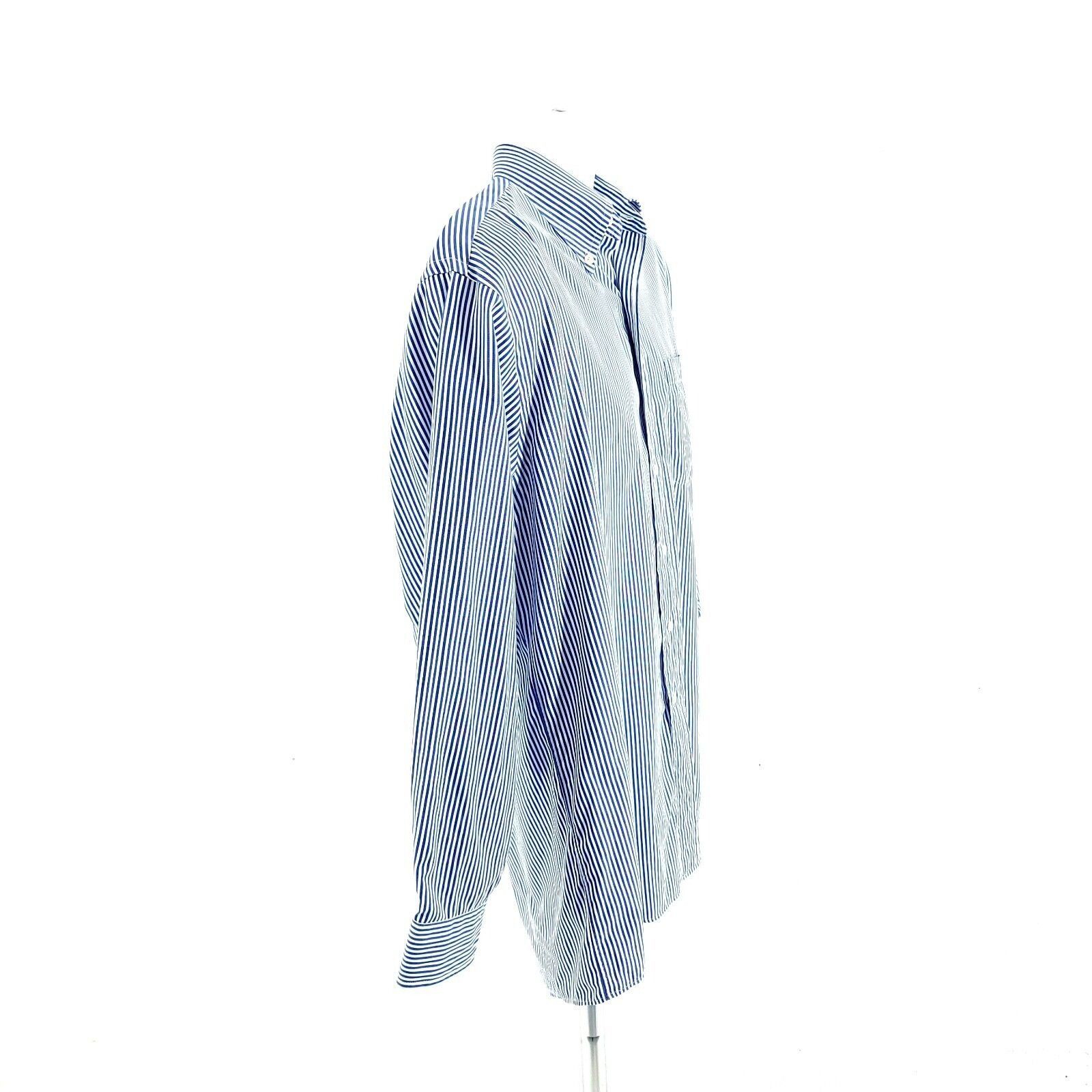 Jos. A. Bank Jos A Bank White Blue Striped Front Pocket Pinpoint Cotton B Size US M / EU 48-50 / 2 - 6 Thumbnail