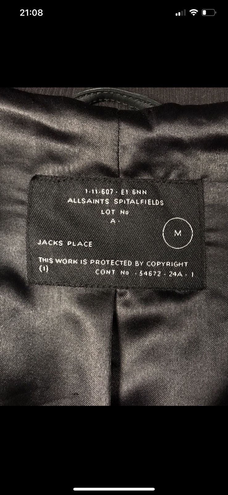 Allsaints × Vintage Allsaints Game Leather Moto Jacket MJE622 Size US M / EU 48-50 / 2 - 6 Thumbnail