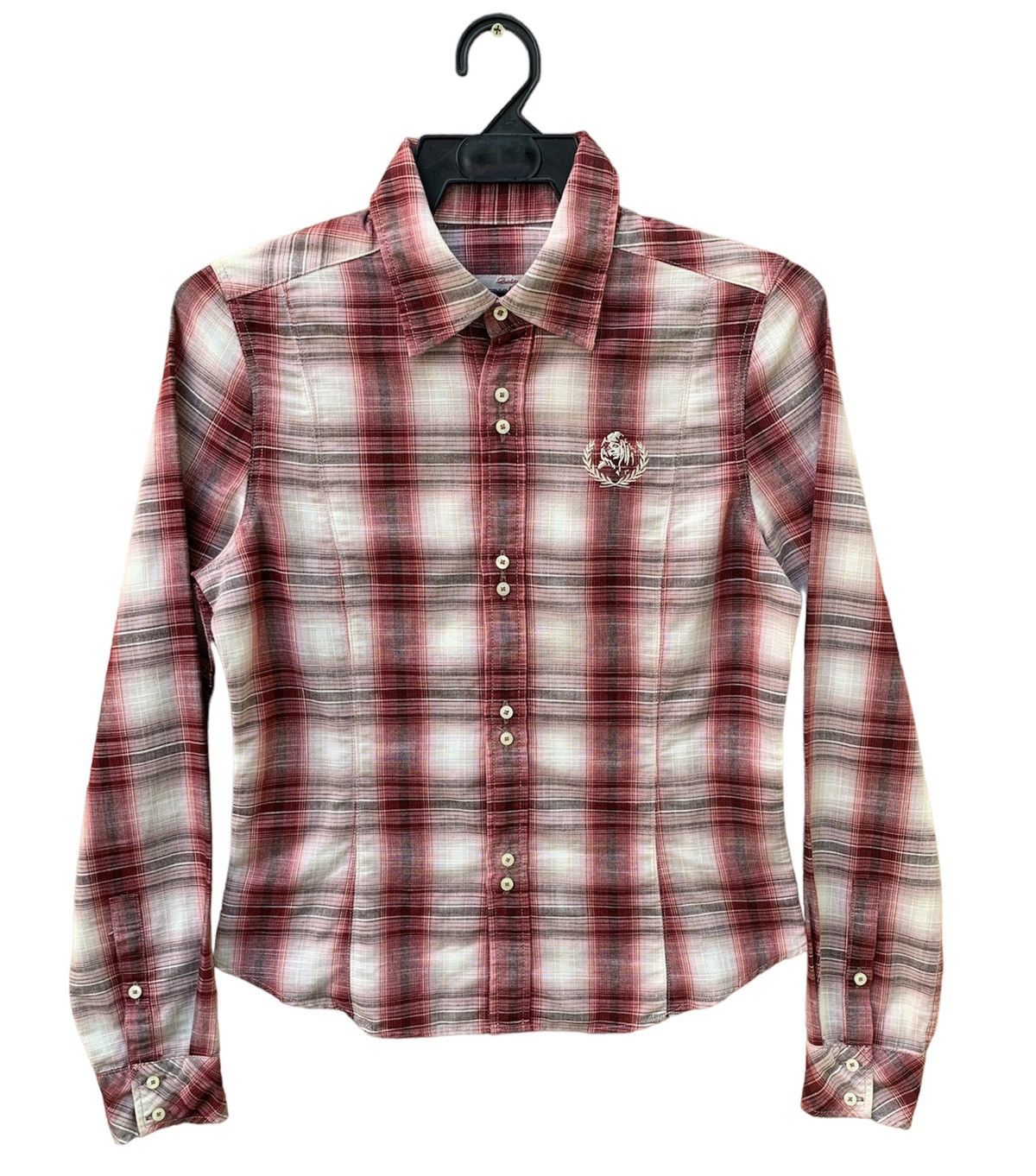 Hysteric Glamour Button Ups Checkered Gold Stripe Line Shirt