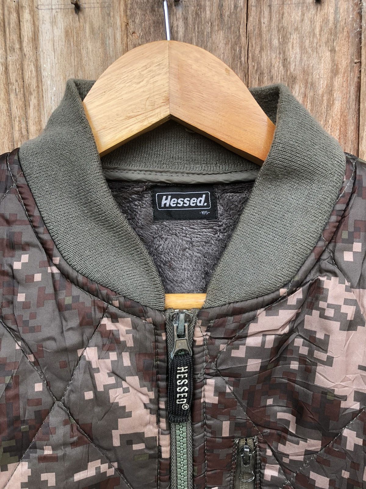 Japanese Brand × Vintage Vintage Hessed Camouflage Army Fullzipper Jacket Size US L / EU 52-54 / 3 - 3 Thumbnail