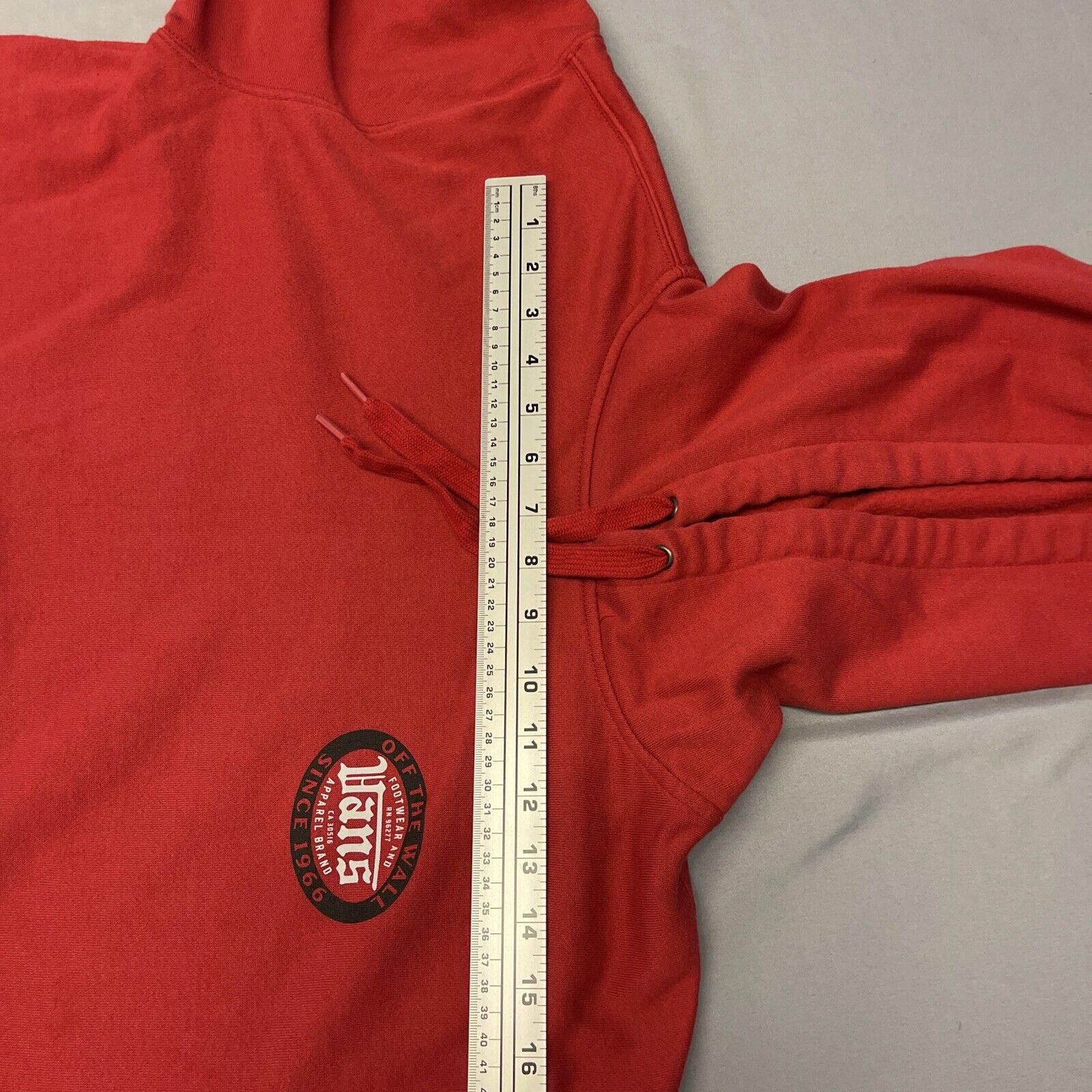 Vans Vans Hoodie Sweatshirt Men Large RED VANS Skater Size US 34 / EU 50 - 9 Thumbnail