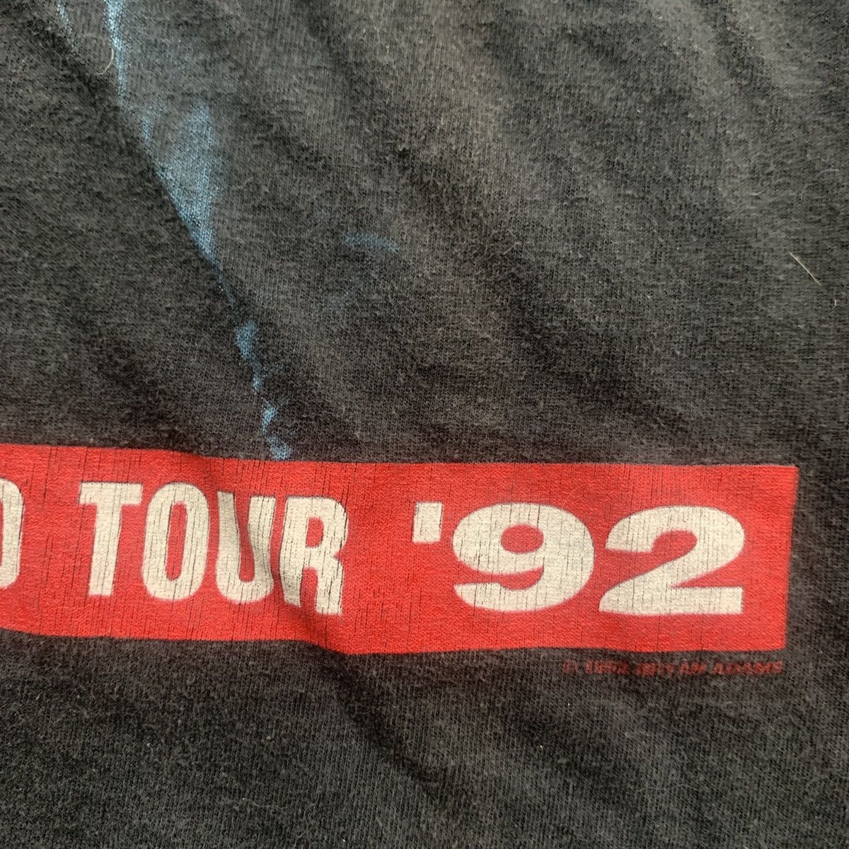 Band Tees × Vintage VTG 90s 1992 BRYAN ADAMS WAKING UP THE WORLD TOUR Size US S / EU 44-46 / 1 - 3 Thumbnail