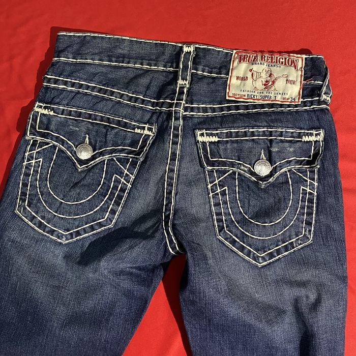 True Religion Vintage Y2K True Religion Ricky Super T Distressed Jeans ...