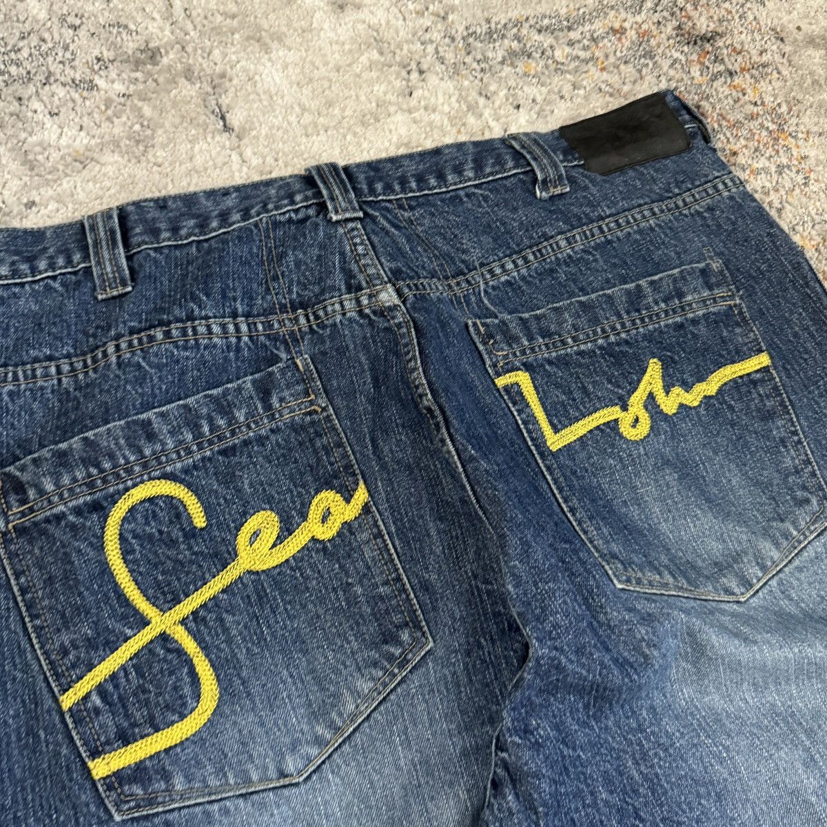 JNCO × Sean John × Vintage Vintage Y2K Sean John baggy wide leg embroidered jeans Size US 40 / EU 56 - 3 Thumbnail