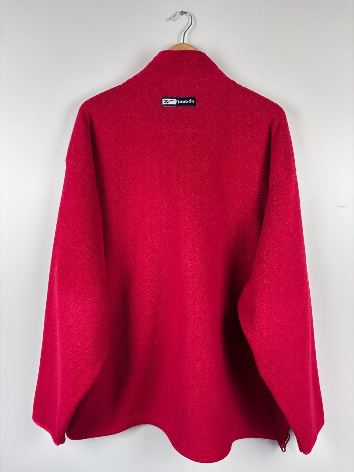 Reebok Vintage Reebok Fleece Sweater 1/2 Zip Pullover Red Mens XL Size US XL / EU 56 / 4 - 6 Thumbnail