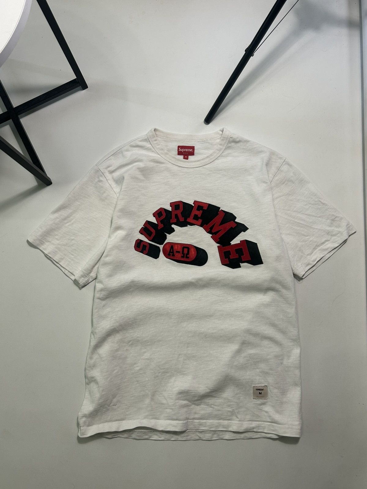Supreme × Vintage Supreme White Shirt Big Logo Mens Size M Size US M / EU 48-50 / 2 - 1 Thumbnail