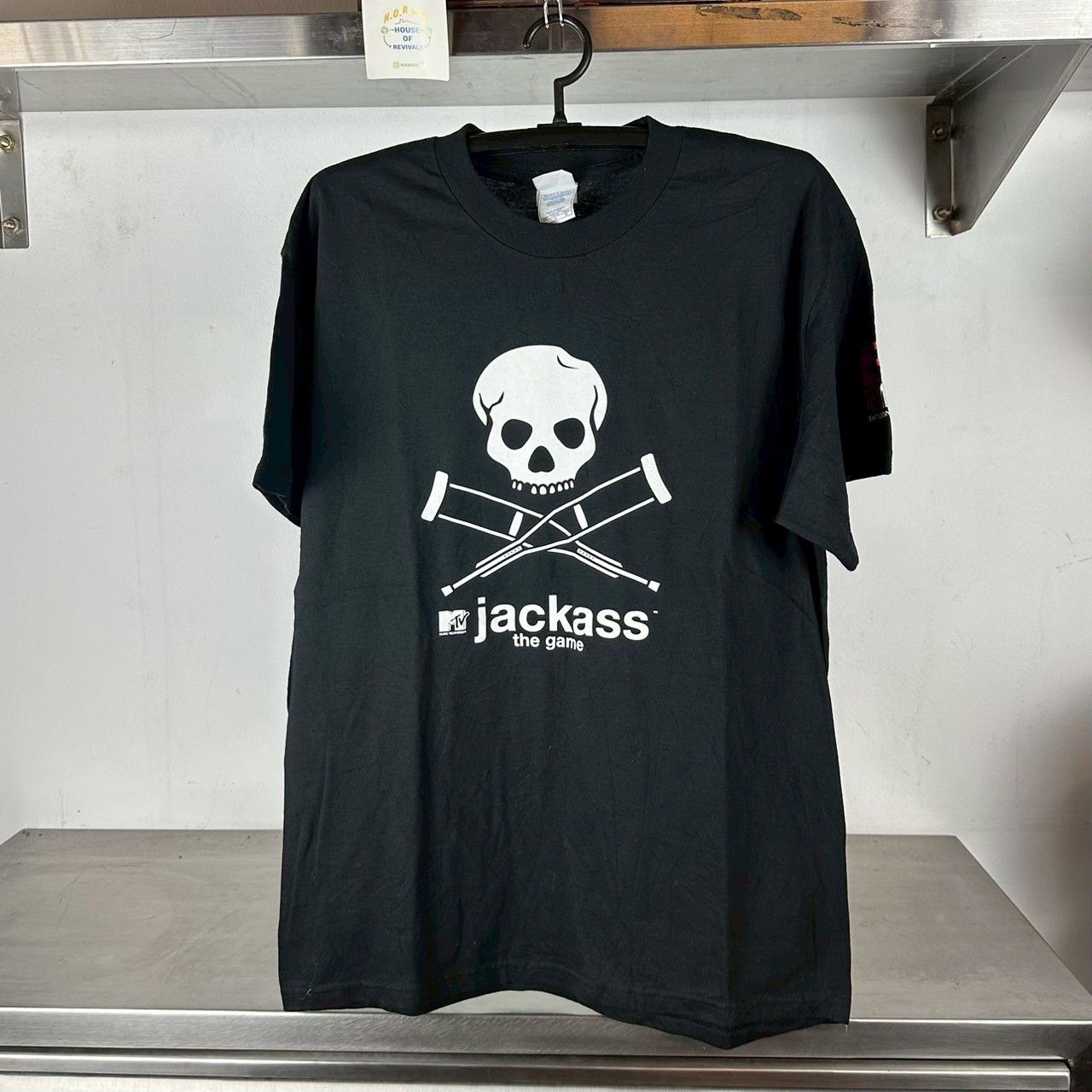 Vintage 2000s Jackass The Game Video Game Promo T-shirt