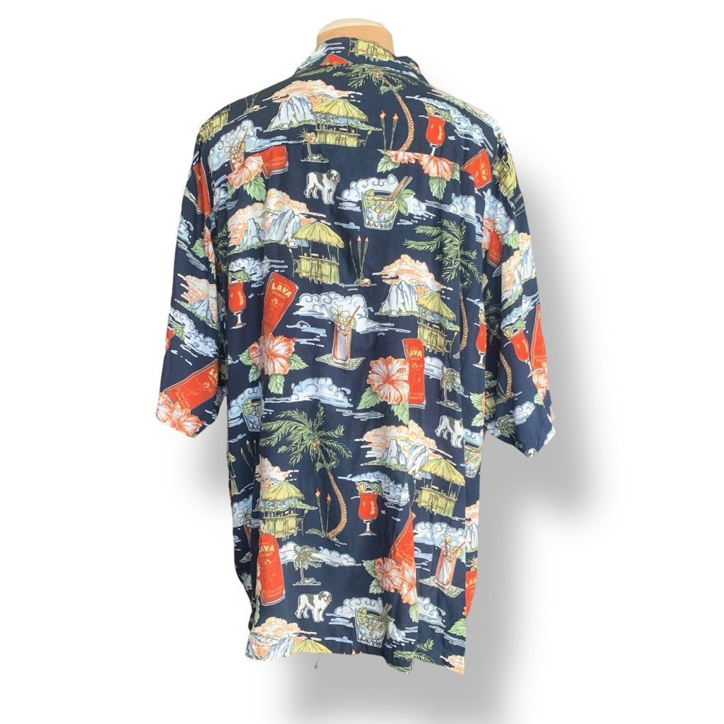 Big Dogs Vintage Big Dogs Lava Lounge Hawaiian Shirt Tropical Print C Size US XXL / EU 58 / 5 - 5 Thumbnail