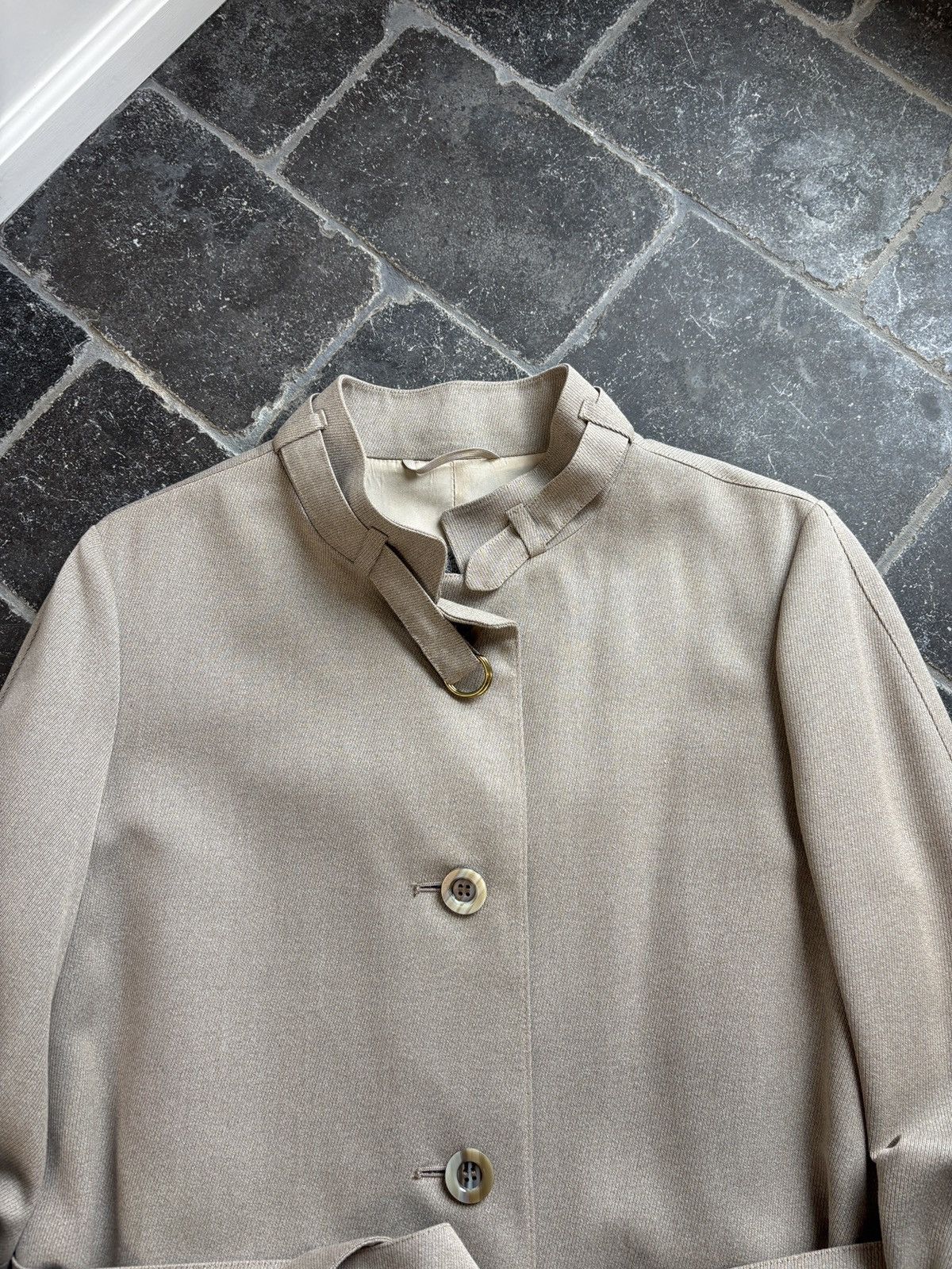 Vintage Vintage Aquascutum Coat Belted Jacket Full Length Trench 90s Size M / US 6-8 / IT 42-44 - 3 Thumbnail