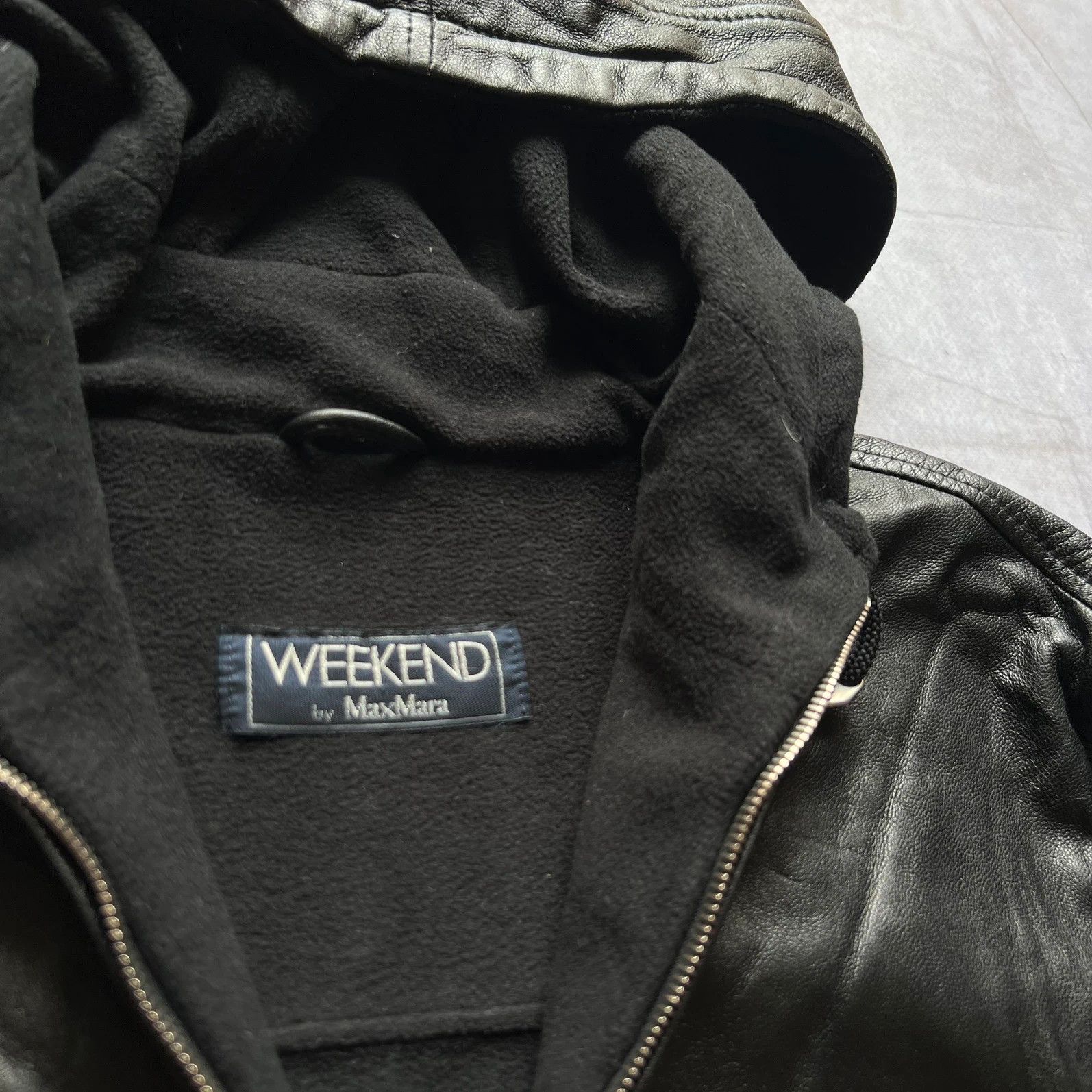 Weekend Max Mara vintage Weekend by MaxMara leather jacket bomber retro coat Size M / US 6-8 / IT 42-44 - 5 Thumbnail
