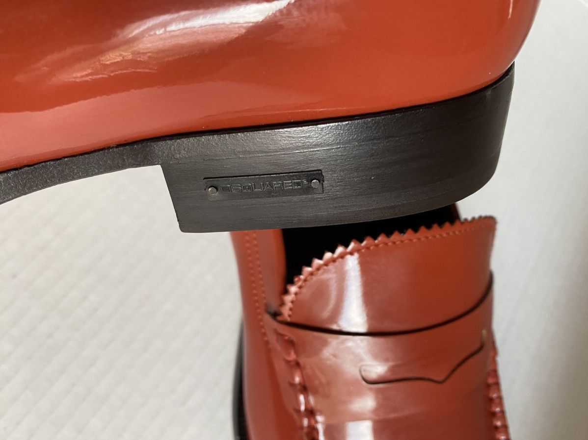 Dsquared2 Dsquared2 🇮🇹 atomic orange Vernice loafer 42 NEW Size US 9 / EU 42 - 5 Thumbnail