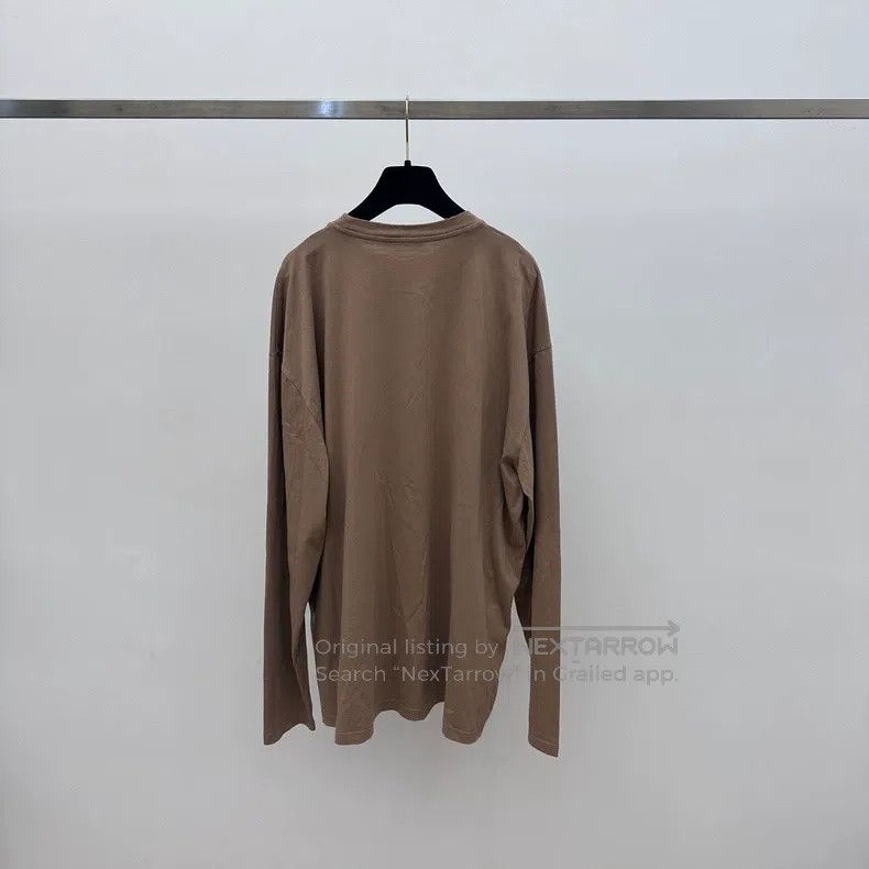 Prada Prada Khaki triangle long-sleeved T-shirt Size S / US 4 / IT 40 - 3 Thumbnail