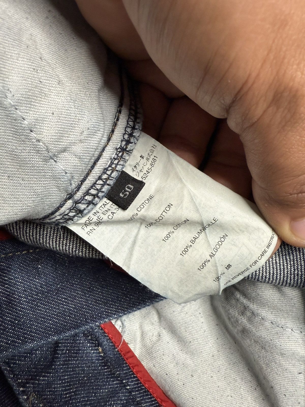 Prada Archival Prada Indigo Boot Cut Jeans Size US 34 / EU 50 - 11 Thumbnail