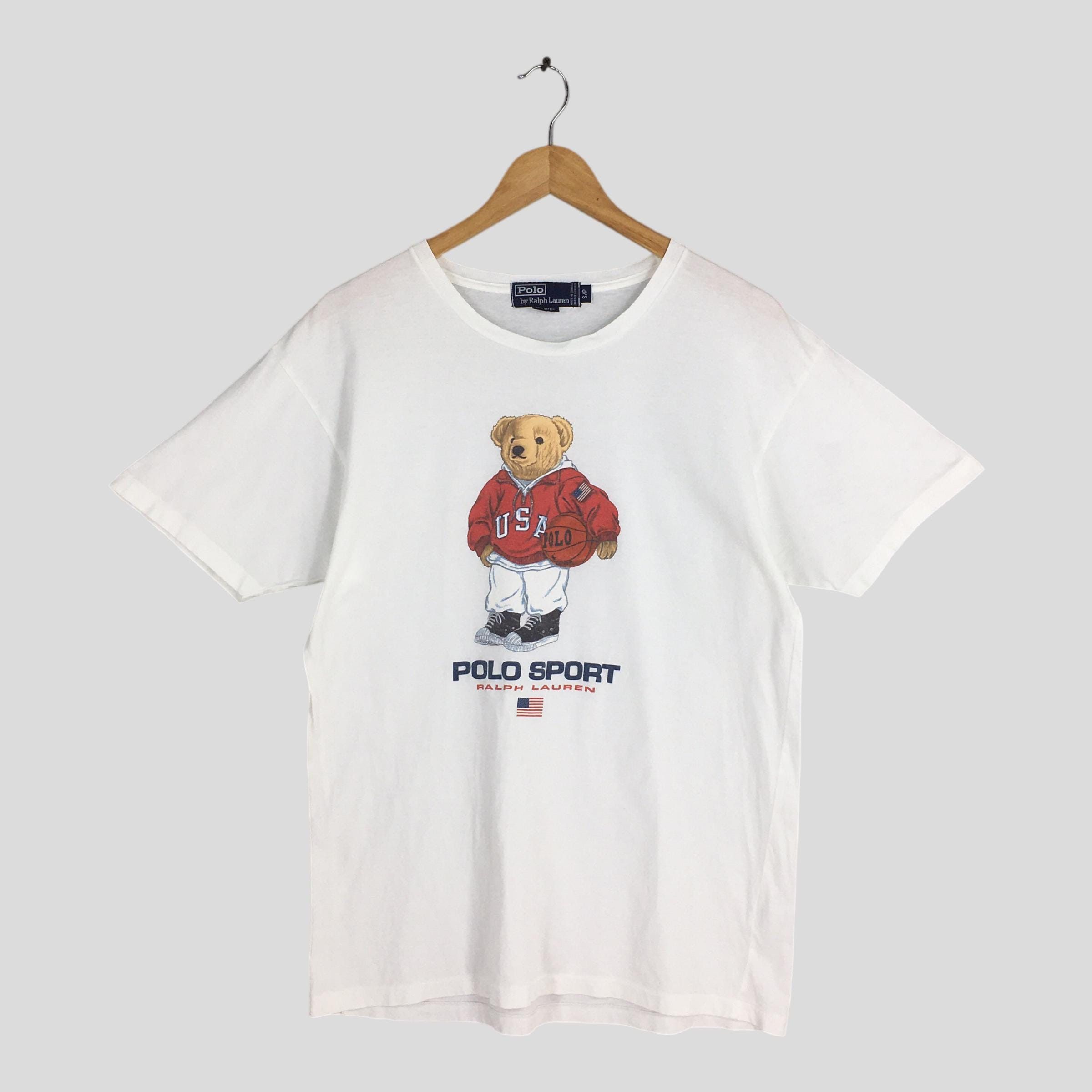 Polo Ralph Lauren 90s Polo Bear Ralph Lauren Nba Basketball T shirt Small Size US S / EU 44-46 / 1 - 1 Thumbnail